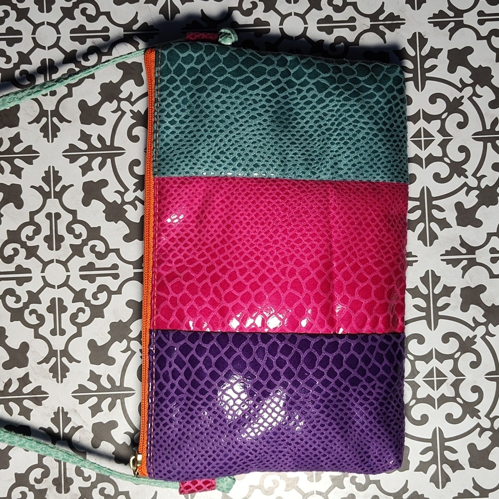 Pinky Purse Hand Bag Pink Teal Purple Orange Blue With Strap Made In AMERICA